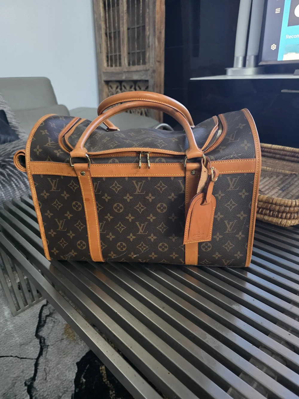 Authentic Vintage Louis Vuitton Monogram Canvas Pet Carrier